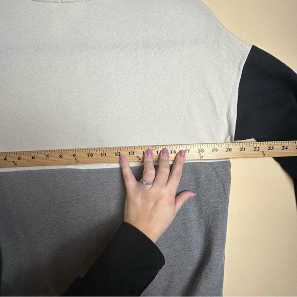 PINK Everyday Lounge Half Zip Pullover Black Gray White Womens XS - Picture 10 of 11